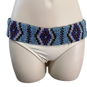 PILYQ Belted Teeny Bikini Bottom ONLY in Keshi Pearl